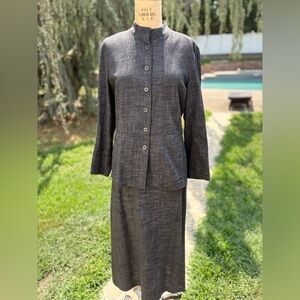 Eileen Fisher Charcoal Gray Two Piece Suit